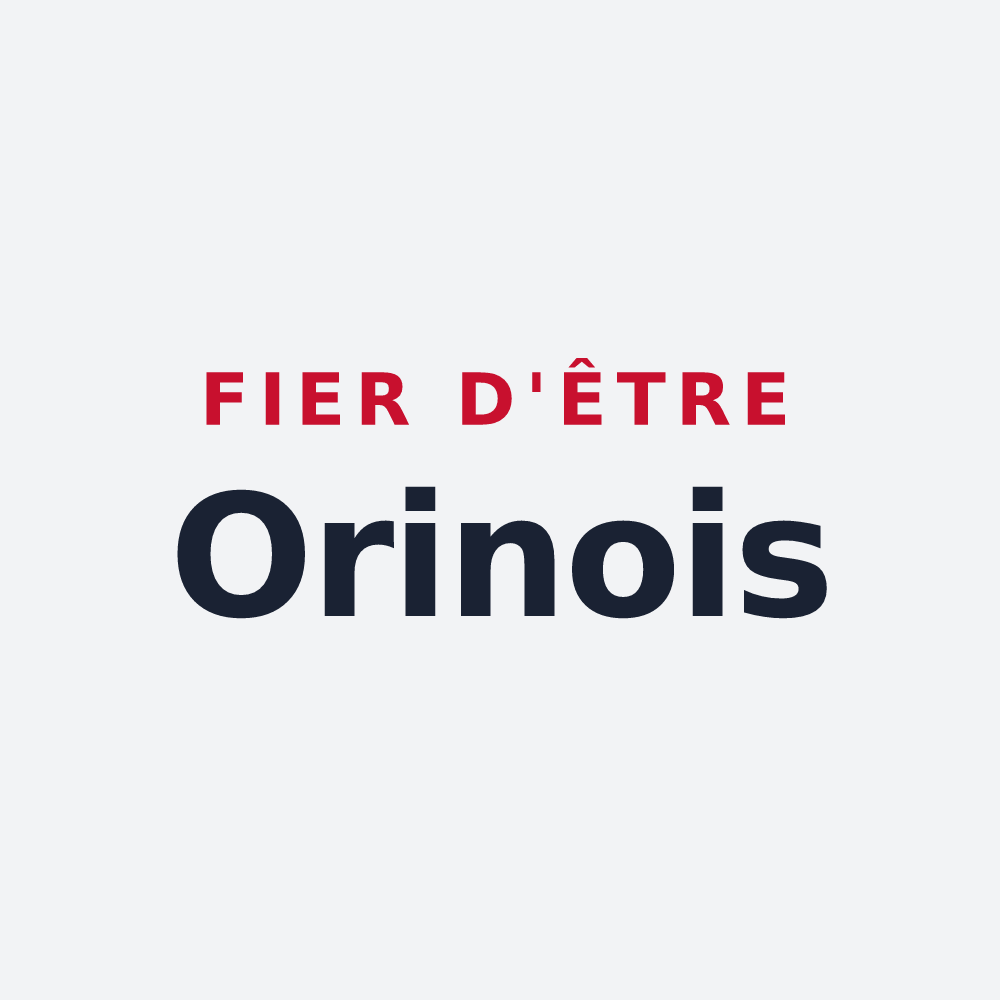Poster « Fier d'être Orinois » — design pour Orin