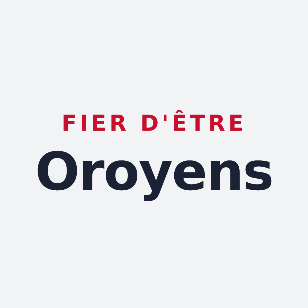 Poster « Fier d'être Oroyens » — design pour Oriol-en-Royans