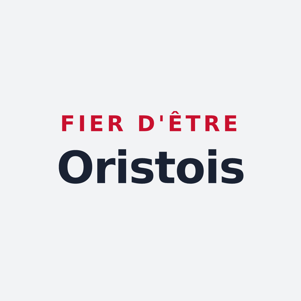 Poster « Fier d'être Oristois » — design pour Orist