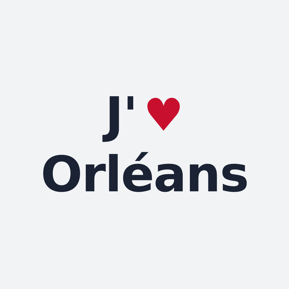 Poster personnalisé Orléans — design J'aime Orléans
