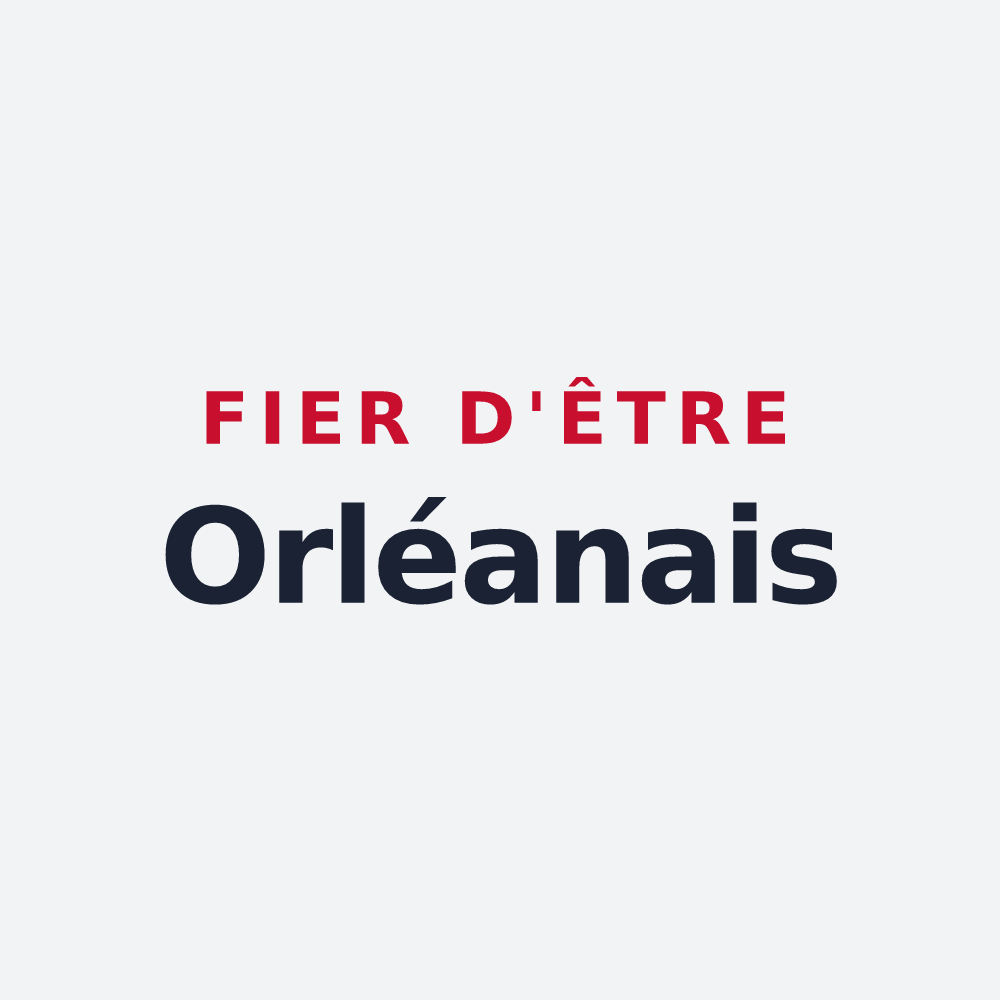 Poster « Fier d'être Orléanais » — design pour Orléans