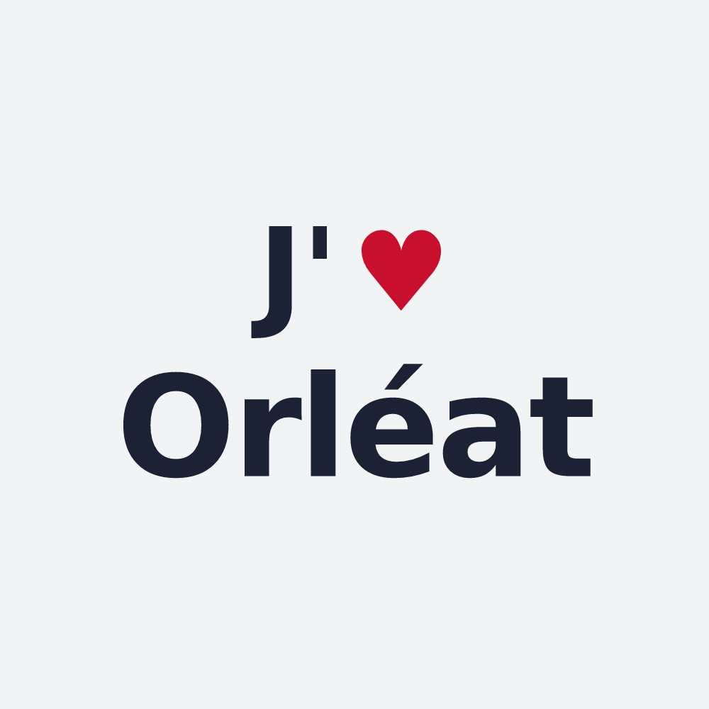 Poster personnalisé Orléat — design J'aime Orléat
