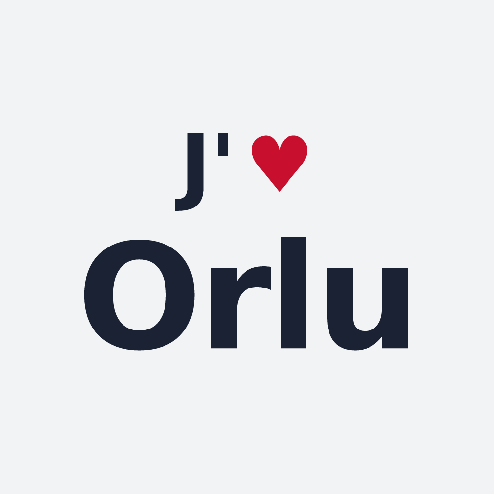 Poster personnalisé Orlu — design J'aime Orlu