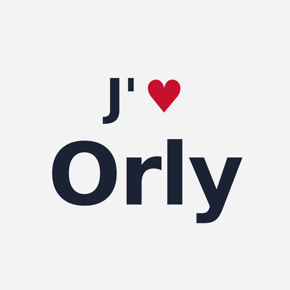 Poster personnalisé Orly — design J'aime Orly