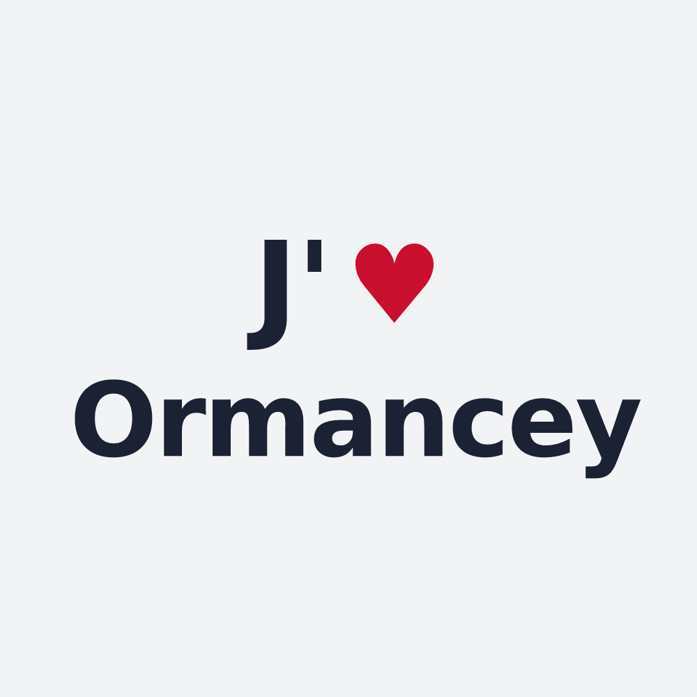 Poster personnalisé Ormancey — design J'aime Ormancey