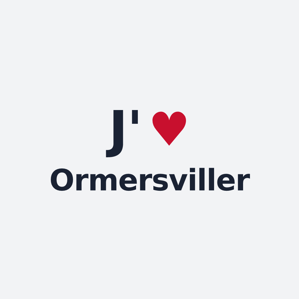 Poster personnalisé Ormersviller — design J'aime Ormersviller