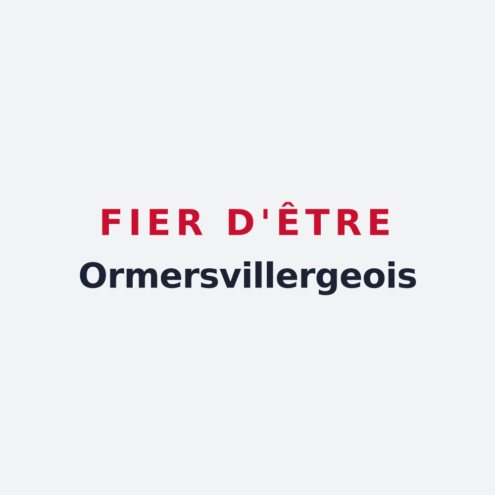 Poster « Fier d'être Ormersvillergeois » — design pour Ormersviller