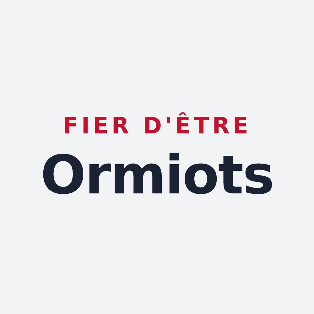 Poster « Fier d'être Ormiots » — design pour Ormes