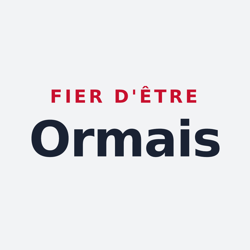 Poster « Fier d'être Ormais » — design pour Ormes