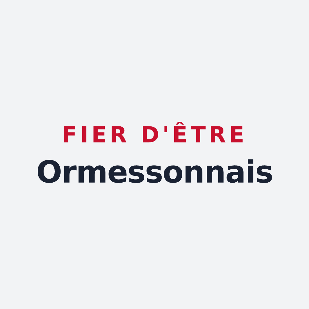 Poster « Fier d'être Ormessonnais » — design pour Ormesson-sur-Marne