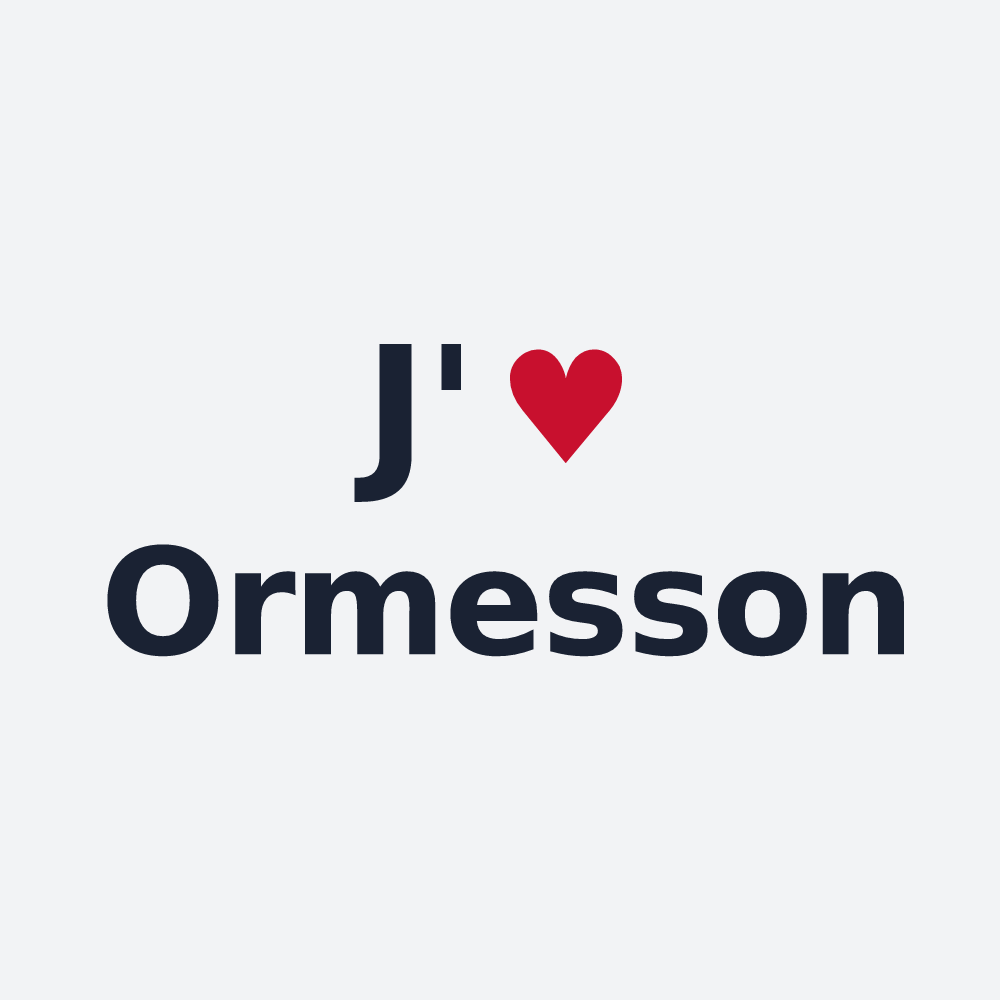 Poster personnalisé Ormesson — design J'aime Ormesson