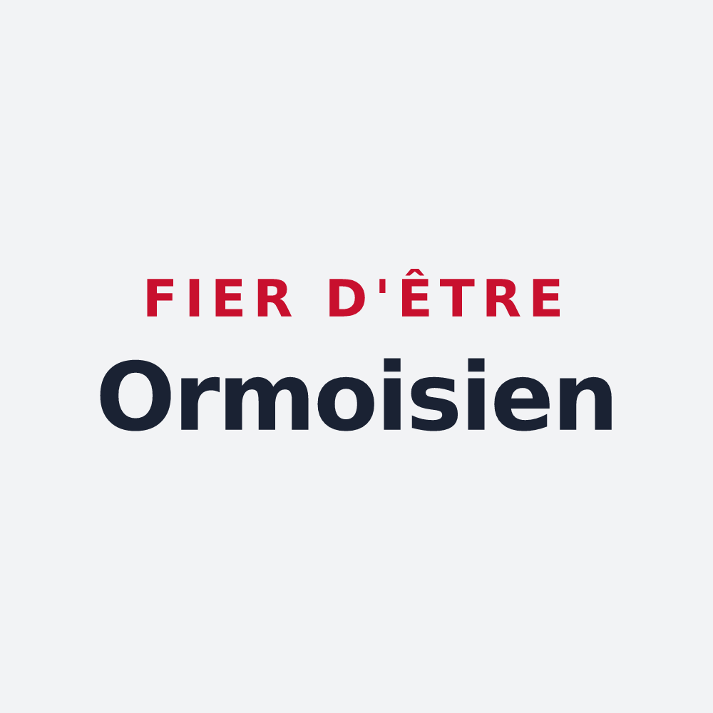 Poster « Fier d'être Ormoisien » — design pour Ormoy-la-Rivière