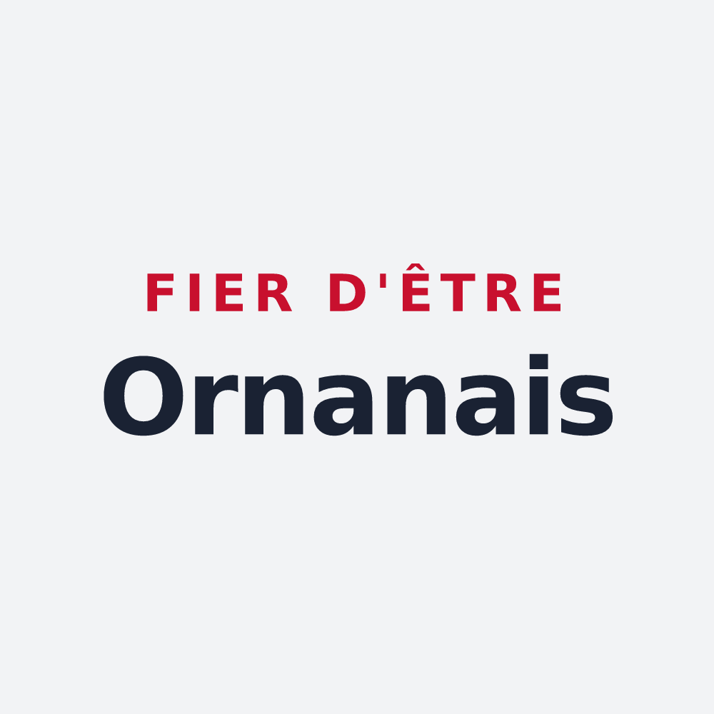 Poster « Fier d'être Ornanais » — design pour Ornans
