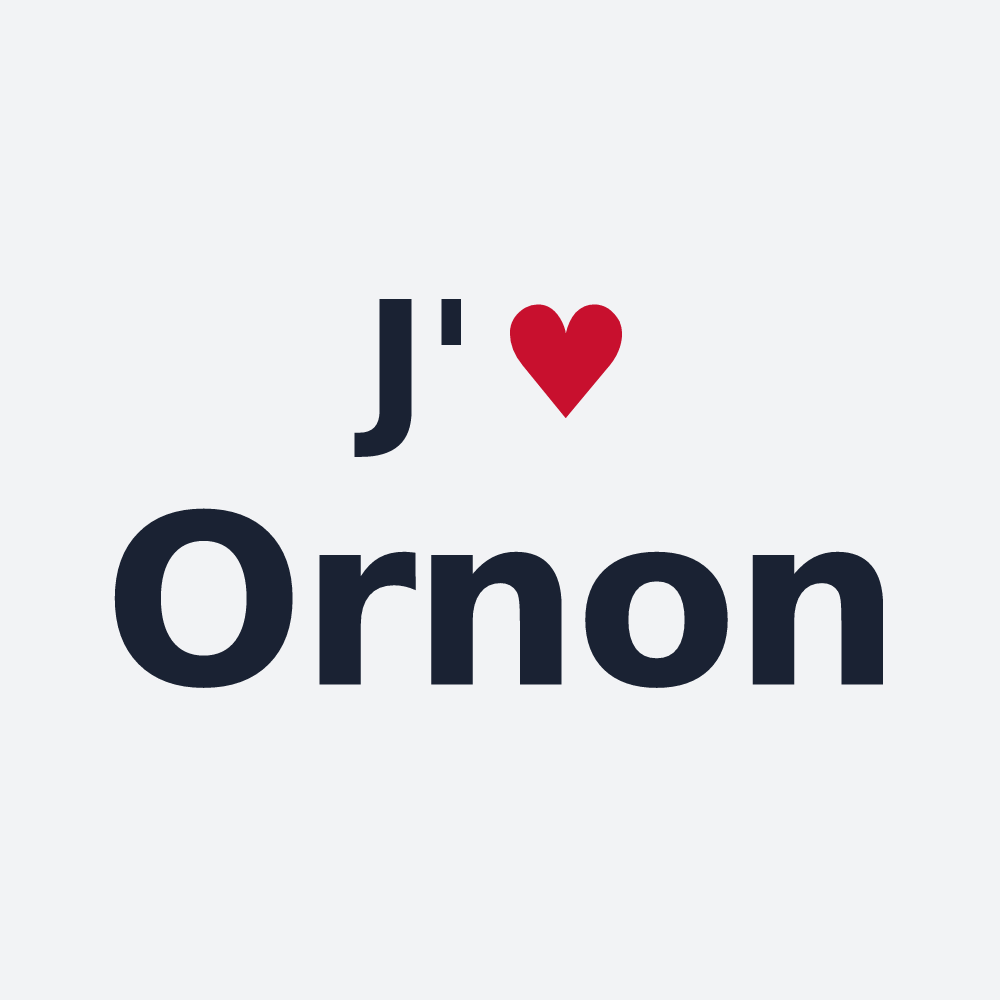 Poster personnalisé Ornon — design J'aime Ornon