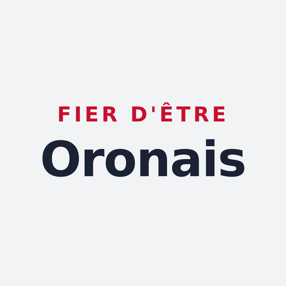 Poster « Fier d'être Oronais » — design pour Oron