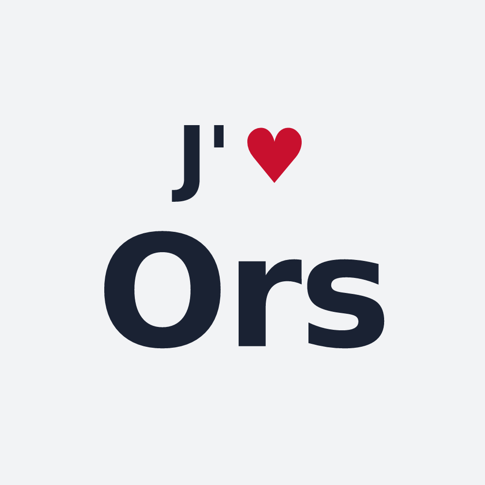 Poster personnalisé Ors — design J'aime Ors