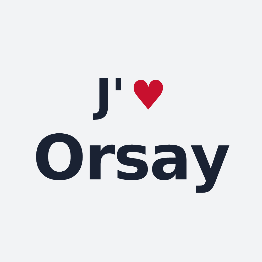 Poster personnalisé Orsay — design J'aime Orsay