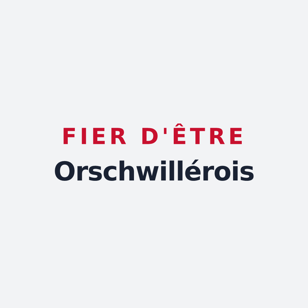 Poster « Fier d'être Orschwillérois » — design pour Orschwiller