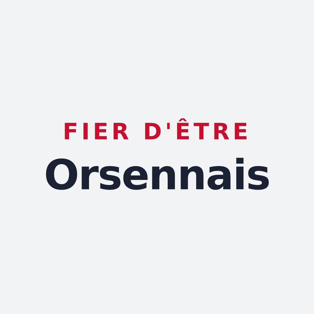 Poster « Fier d'être Orsennais » — design pour Orsennes