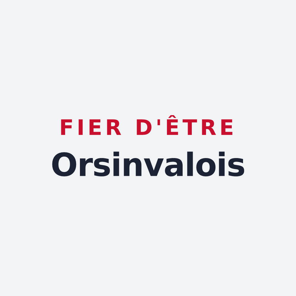 Poster « Fier d'être Orsinvalois » — design pour Orsinval