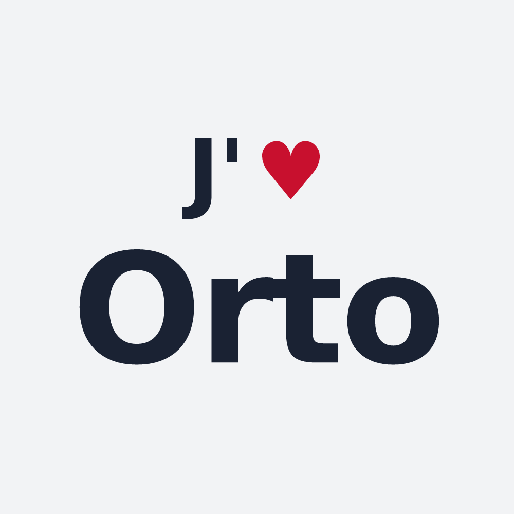 Poster personnalisé Orto — design J'aime Orto