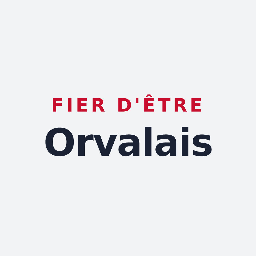 Poster « Fier d'être Orvalais » — design pour Orval sur Sienne