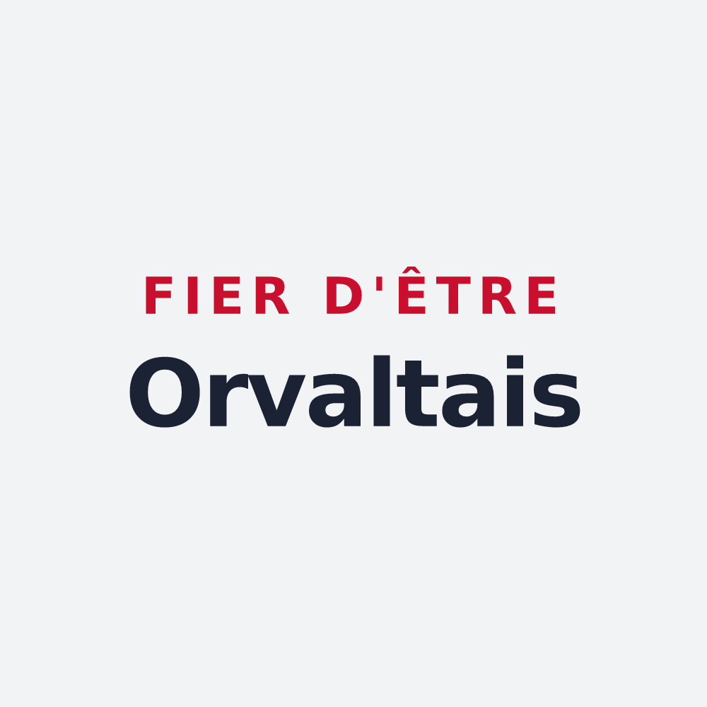 Poster « Fier d'être Orvaltais » — design pour Orvault