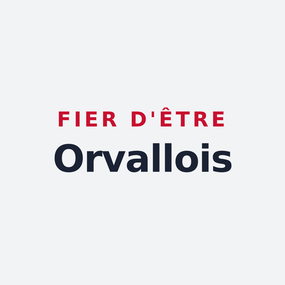 Poster « Fier d'être Orvallois » — design pour Orveau