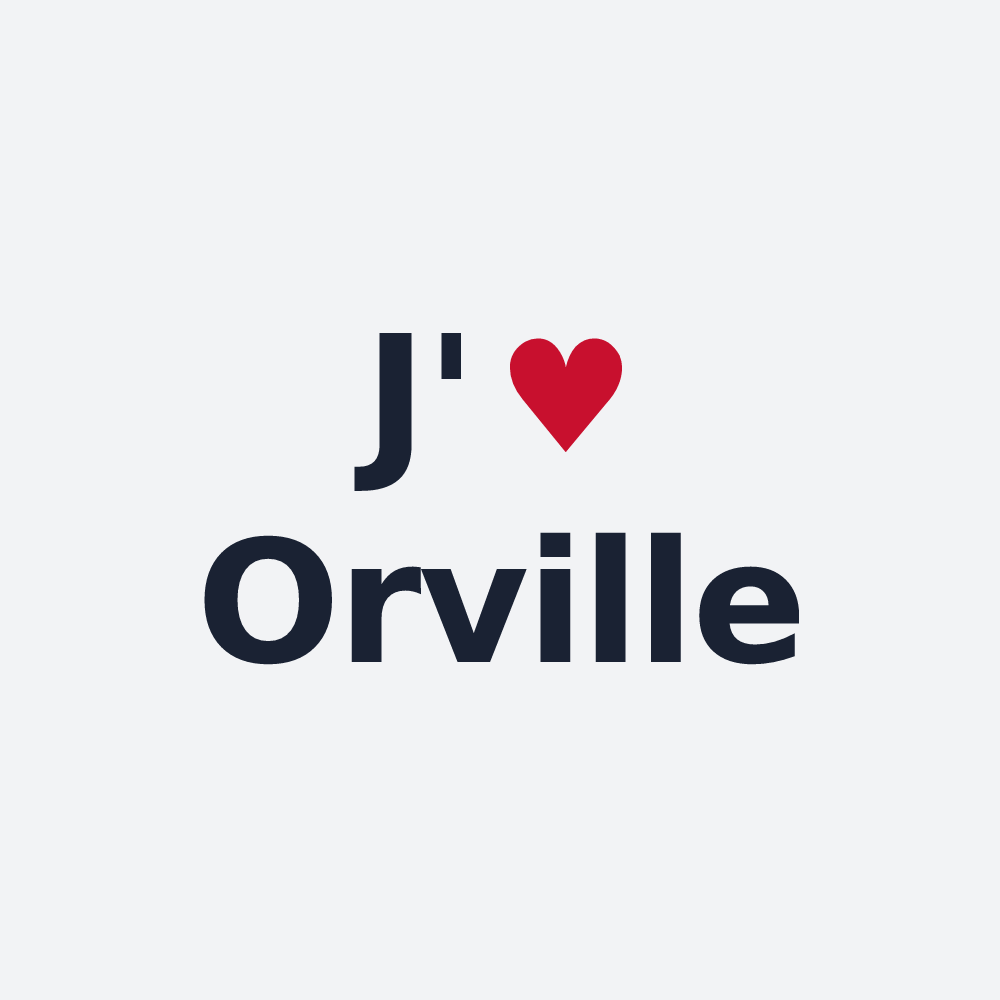 Poster personnalisé Orville — design J'aime Orville