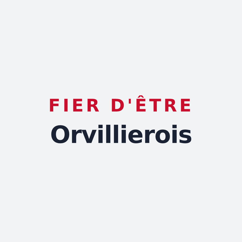 Poster « Fier d'être Orvillierois » — design pour Orvilliers