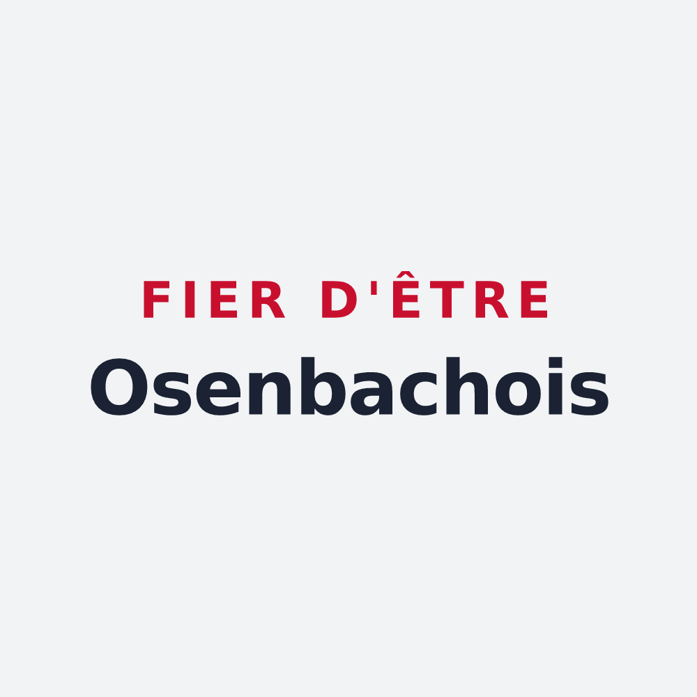 Poster « Fier d'être Osenbachois » — design pour Osenbach