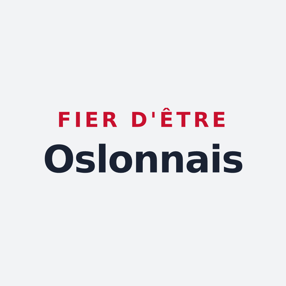 Poster « Fier d'être Oslonnais » — design pour Oslon