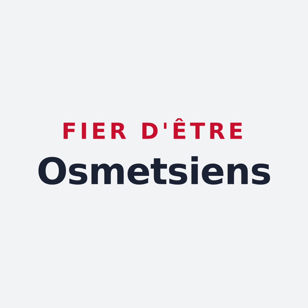 Poster « Fier d'être Osmetsiens » — design pour Osmets