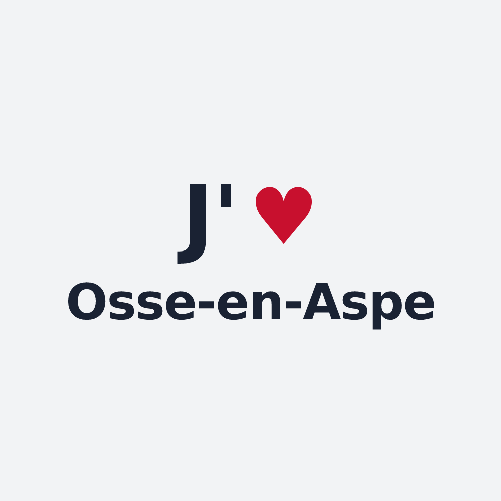 Poster personnalisé Osse-en-Aspe — design J'aime Osse-en-Aspe