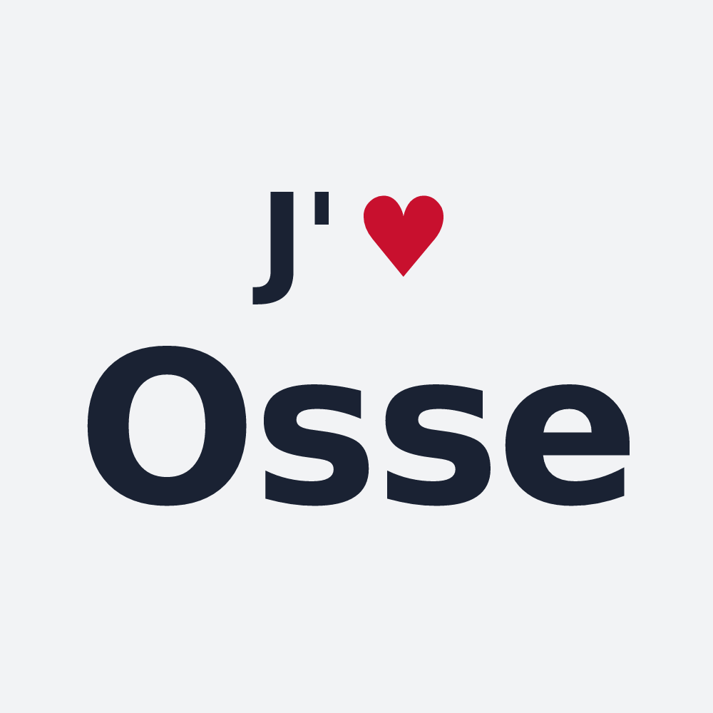 Poster personnalisé Osse — design J'aime Osse