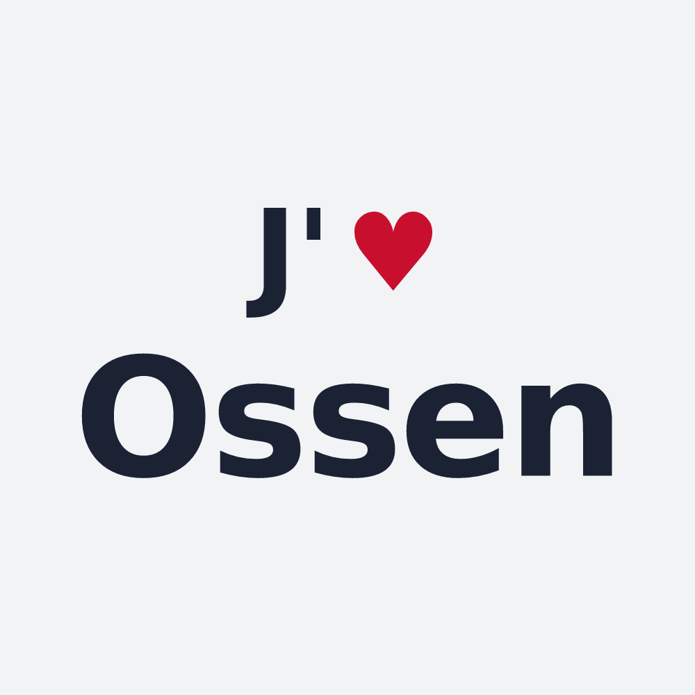 Poster personnalisé Ossen — design J'aime Ossen