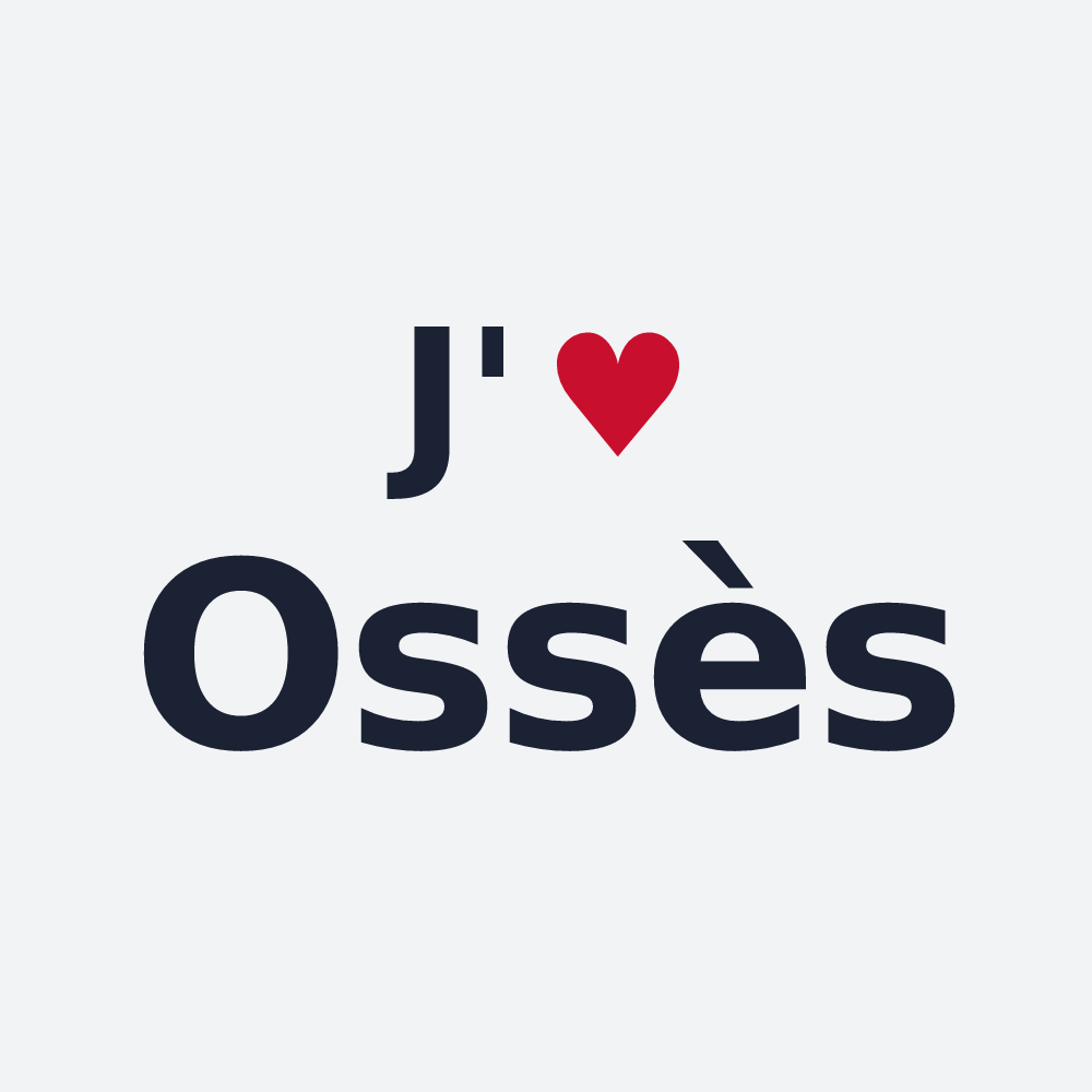 Poster personnalisé Ossès — design J'aime Ossès