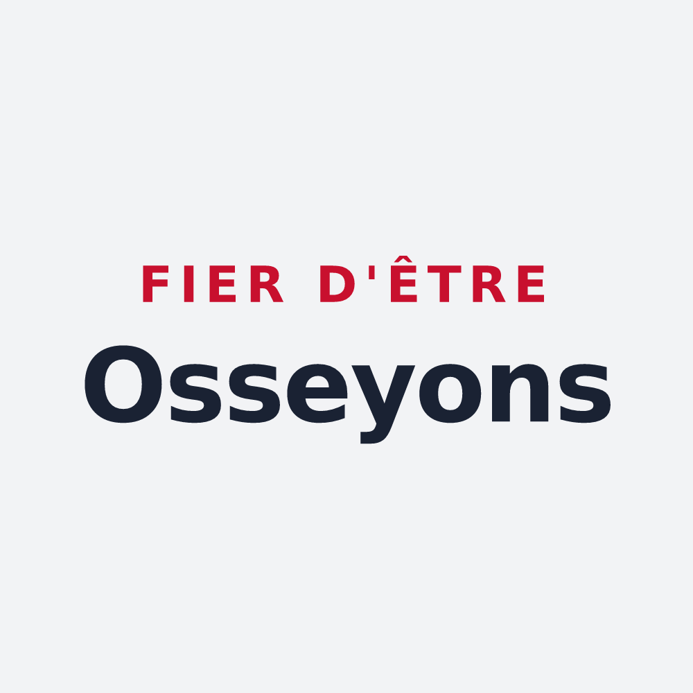 Poster « Fier d'être Osseyons » — design pour Ossey-les-Trois-Maisons