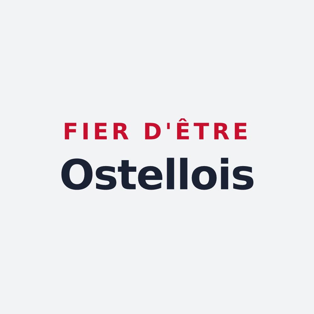 Poster « Fier d'être Ostellois » — design pour Ostel