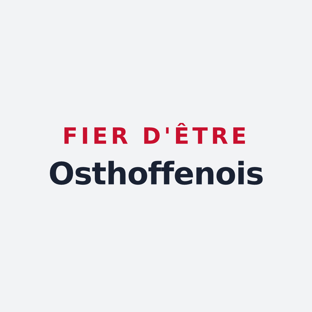 Poster « Fier d'être Osthoffenois » — design pour Osthoffen