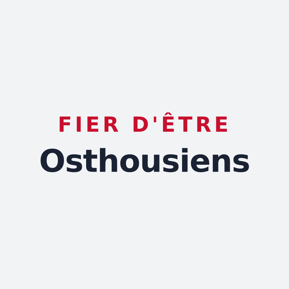 Poster « Fier d'être Osthousiens » — design pour Osthouse