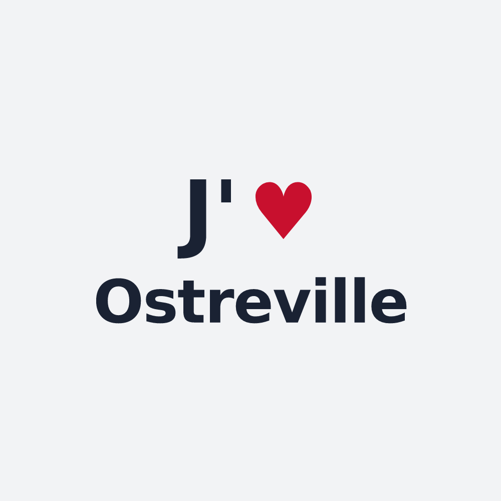 Poster personnalisé Ostreville — design J'aime Ostreville