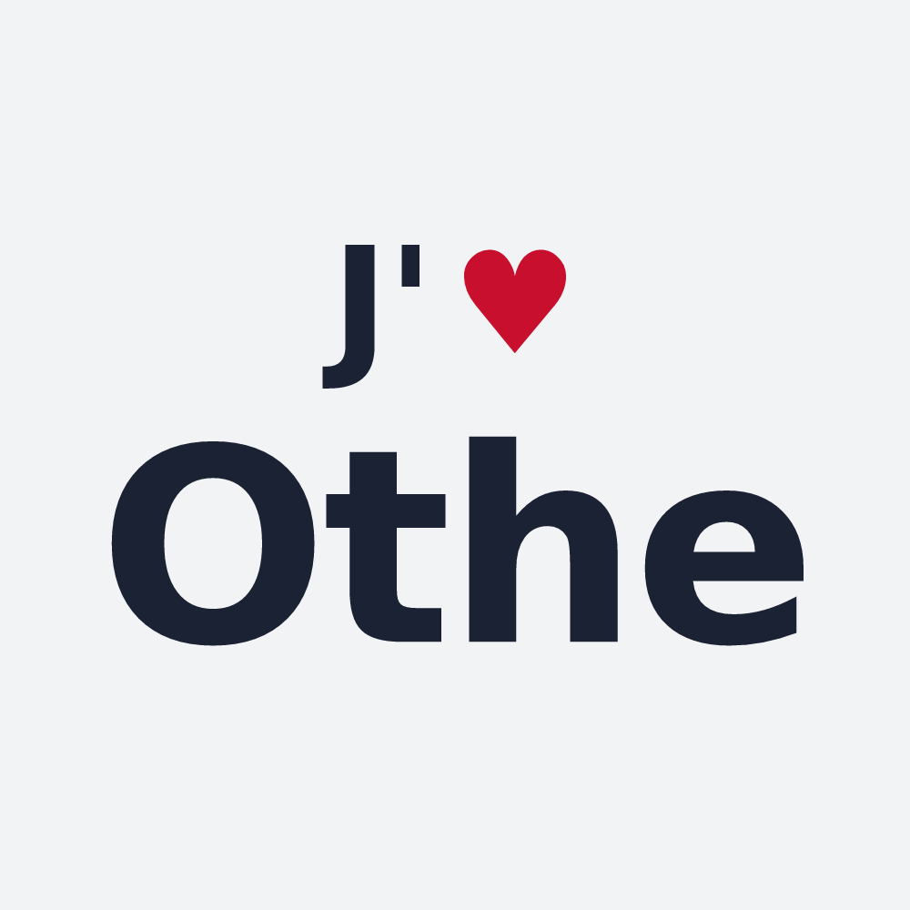 Poster personnalisé Othe — design J'aime Othe