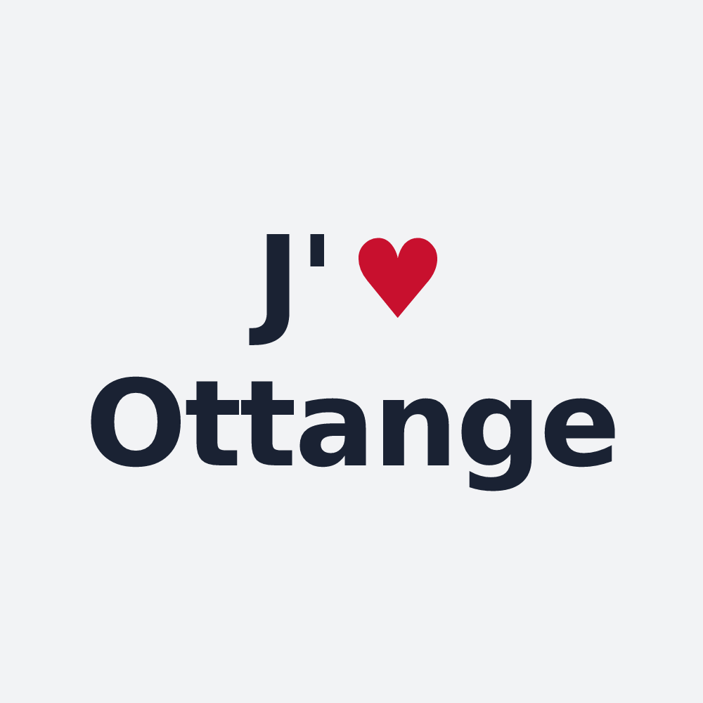 Poster personnalisé Ottange — design J'aime Ottange