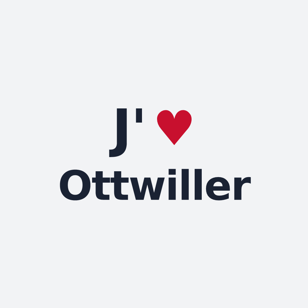 Poster personnalisé Ottwiller — design J'aime Ottwiller