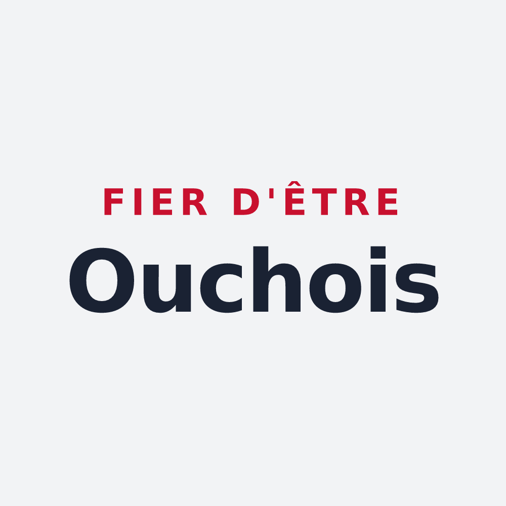 Poster « Fier d'être Ouchois » — design pour Ouches
