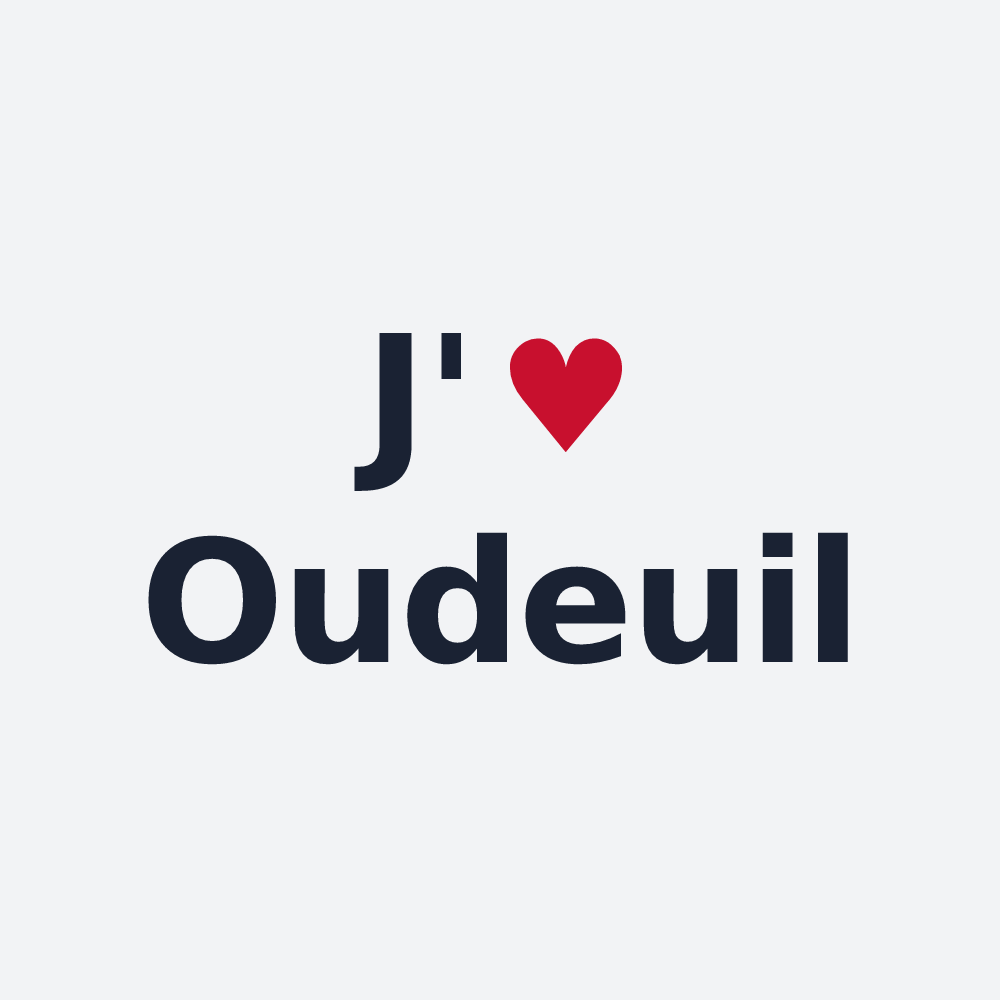 Poster personnalisé Oudeuil — design J'aime Oudeuil