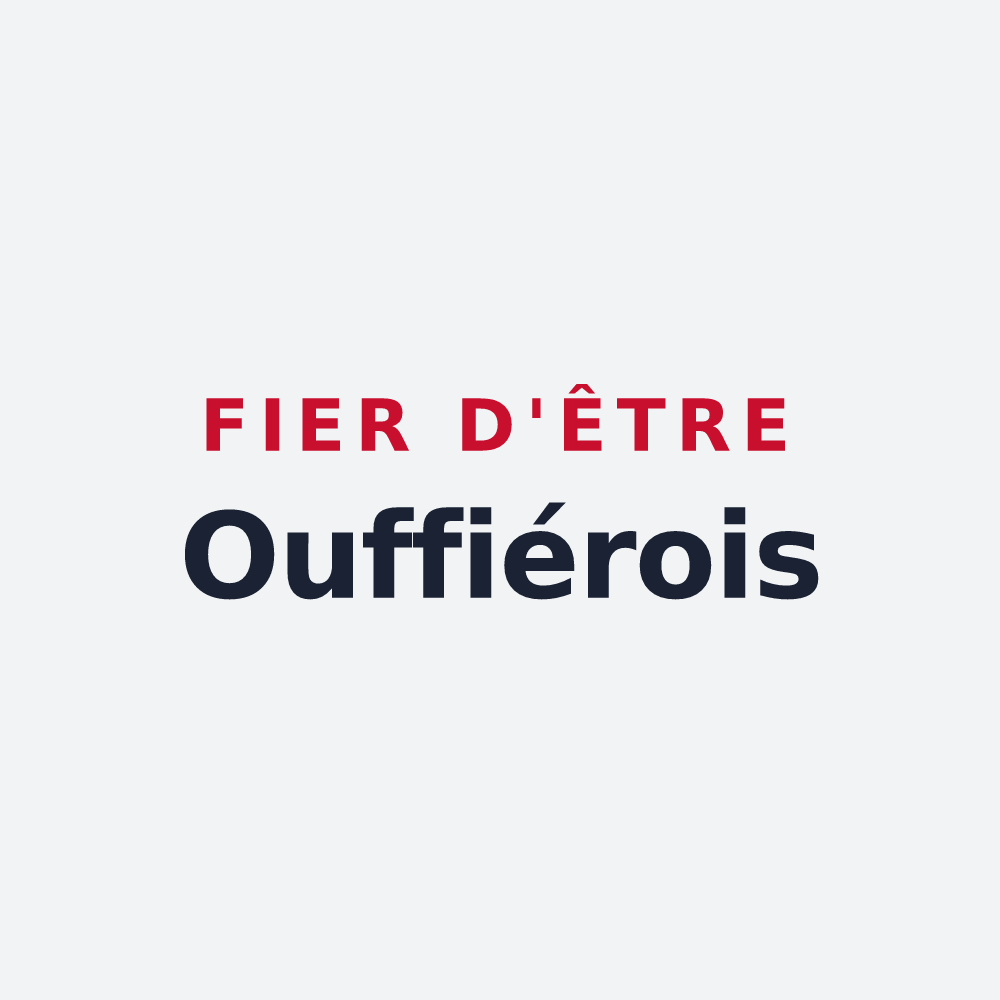 Poster « Fier d'être Ouffiérois » — design pour Ouffières