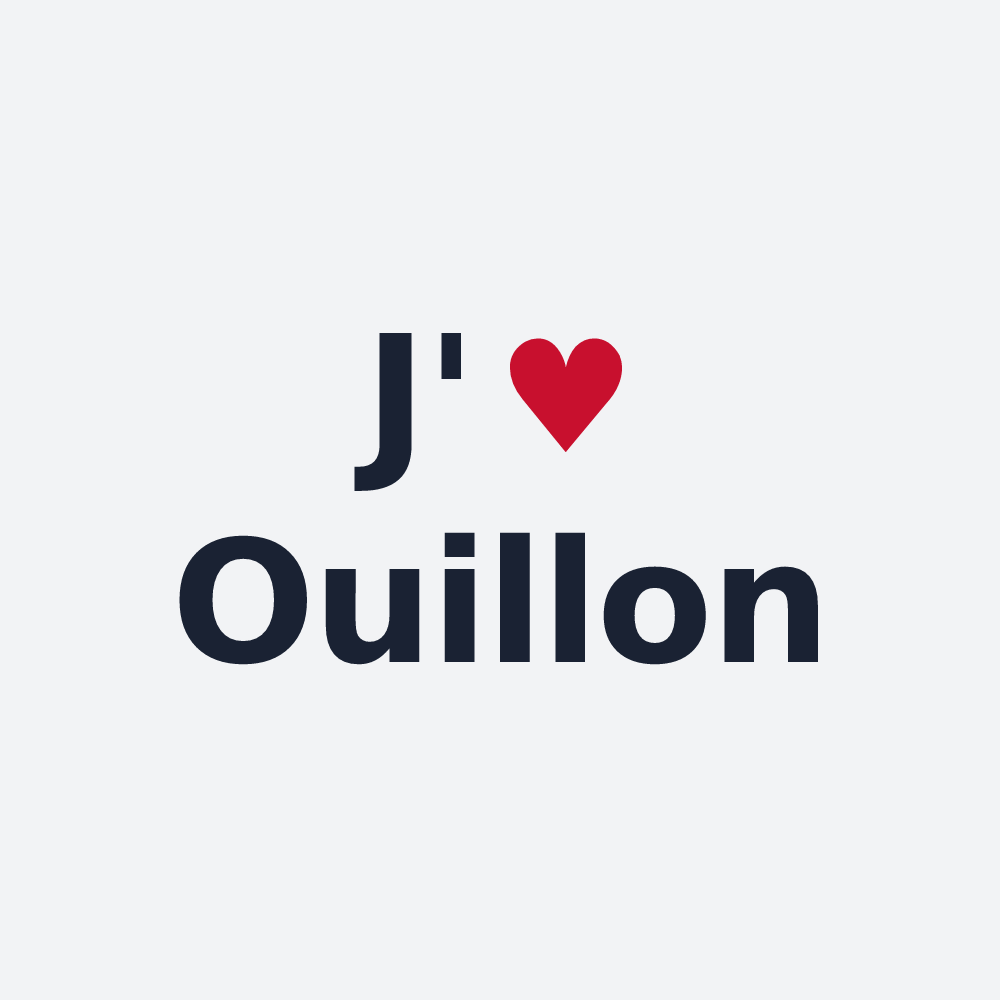 Poster personnalisé Ouillon — design J'aime Ouillon