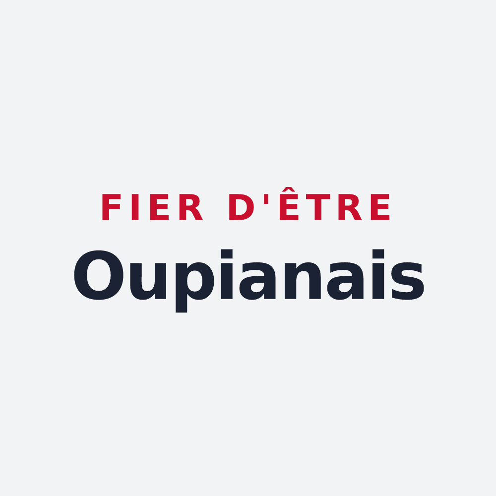 Poster « Fier d'être Oupianais » — design pour Oupia